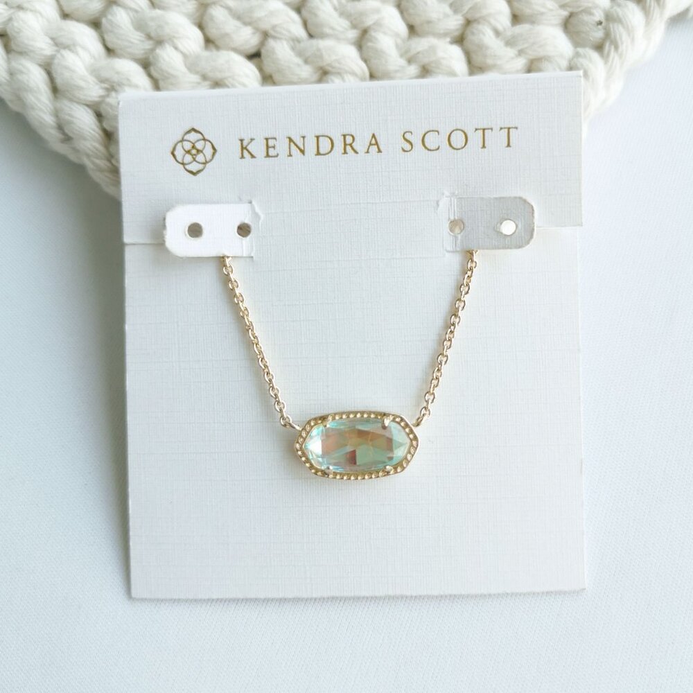 Kendra Scott Elisa Gold Dichroic Glass Necklace